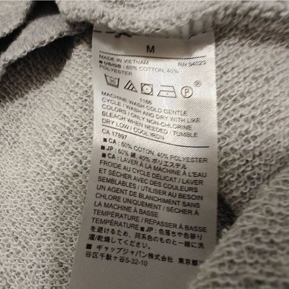 Banana Republic Sweatshirt Hoodie Gray Maxi Dress Sz M - Picture 11 of 14